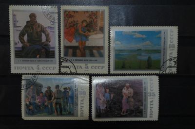 Лот: 3913828. Фото: 1. 1987 Советская живопись (5814-5818... Марки
