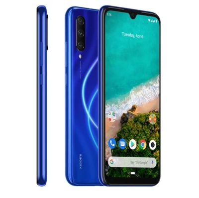 Лот: 14580235. Фото: 1. Xiaomi Mi A3 4/128GB, синий.Новый... Смартфоны