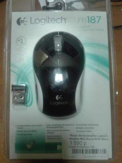 Лот: 6596680. Фото: 1. мышь беспроводная Logitech Wireless... Клавиатуры и мыши