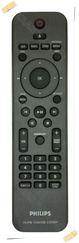 Лот: 15906961. Фото: 1. Пульт PHILIPS HTS3011, 996510012036. Пульты ДУ