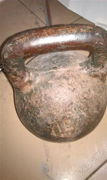 Лот: 2882528. Фото: 1. гиря 16 кг (чугунная). Гири