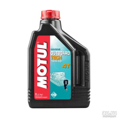 Лот: 17466233. Фото: 1. Motul Outboard Tech 4T 10W40 2... Масла, жидкости