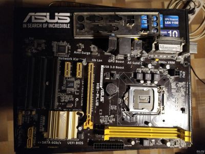 Лот: 18485097. Фото: 1. Материнская плата ASUS H81-PLUS. Материнские платы