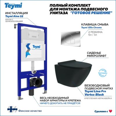 Лот: 25313243. Фото: 1. Комплект унитаза с инсталляцией... Унитазы, биде
