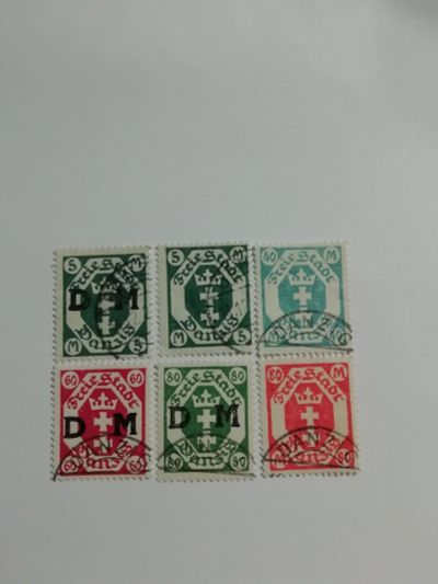 Лот: 17064928. Фото: 1. Данциг, 1923; The coat of arms... Марки