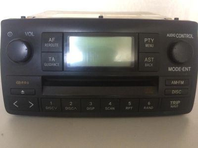 Лот: 10338645. Фото: 1. магнитола штатная toyota corolla... Автомагнитолы