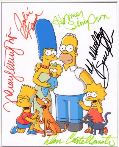 Лот: 6605178. Фото: 1. Автографы: Симпсоны (The Simpsons... Вещи известных людей, автографы