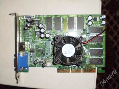Лот: 561088. Фото: 1. Видеокарта AGP GeForce 4 MX440... Видеокарты