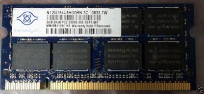 Лот: 10217951. Фото: 1. Оперативная память Nanya NT2GT64U8HD0BN-3C... Оперативная память