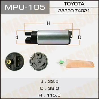 Лот: 11249338. Фото: 1. Бензонасос Masuma Toyota V=1500-2000. Топливная система