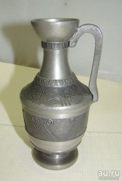 Лот: 17985073. Фото: 1. Кувшинчик оловянный винтажный... Предметы интерьера и быта