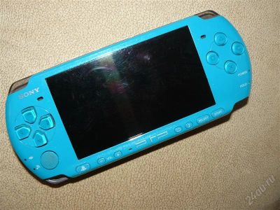 Лот: 1423031. Фото: 1. PSP Slim 3008 зелено-бирюзовая. Игровые приставки, консоли