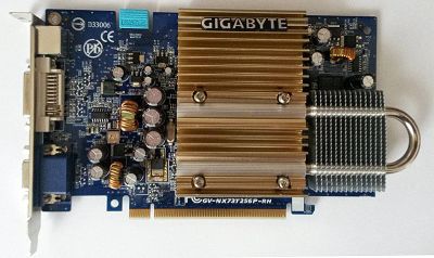 Лот: 3061055. Фото: 1. Видеокарта Gigabyte GF7300GT... Видеокарты