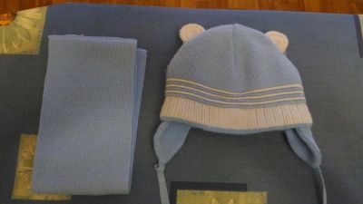 Лот: 7353692. Фото: 1. Шапка и шарфик на мальчика. Головные уборы