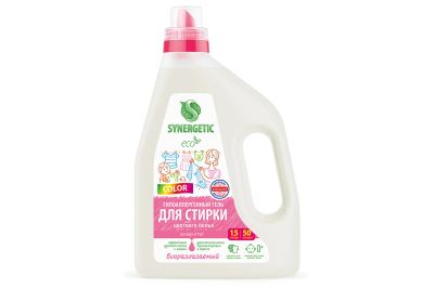 Лот: 23679861. Фото: 1. Гель для стирки SYNERGETIC Color. Бытовая химия