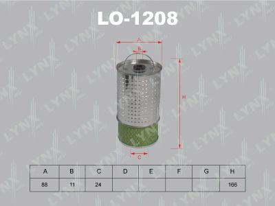 Лот: 13356970. Фото: 1. Lynx LO-1208 Масляный фильтр. Расходные материалы