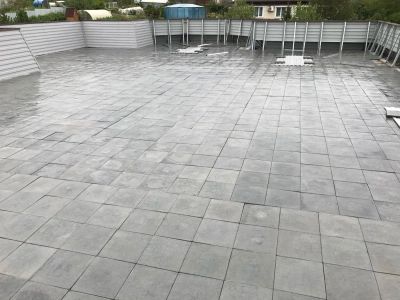 Лот: 10090113. Фото: 1. Плитка тротуарная бу 30x30 см... Блоки, кирпич, брусчатка
