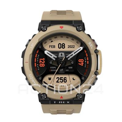 Лот: 21039925. Фото: 1. Смарт часы Amazfit T-Rex 2 (песочный... Смарт-часы, фитнес-браслеты, аксессуары