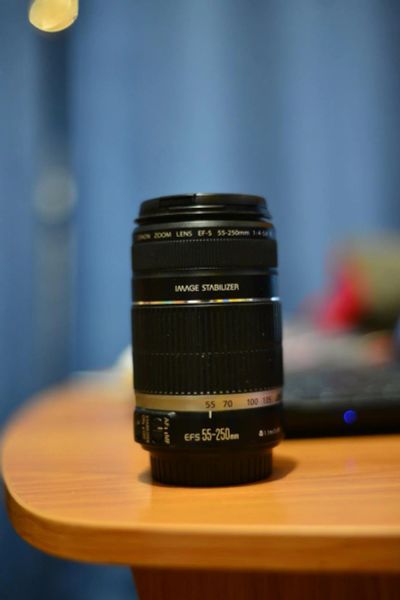 Лот: 8813900. Фото: 1. Объкив Canon EF-S 55-250mm f/4-5... Объективы