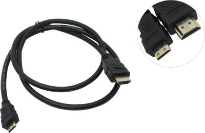 Лот: 24949099. Фото: 1. Кабель HDMI(m) - miniHDMI(m) 1м... Шлейфы, кабели, переходники