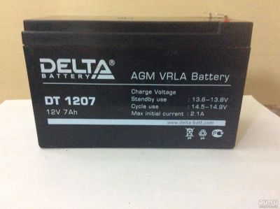Лот: 8287550. Фото: 1. Аккумулятор Delta DT 1207 (новый... Аккумуляторы