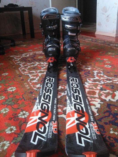 Лот: 3581294. Фото: 1. Продам горные лыжи Rossignol PMC... Комплект в сборе