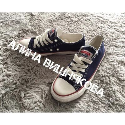 Лот: 7146478. Фото: 1. Кеды converse синие. Кеды, кроссовки, слипоны