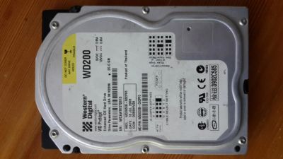 Лот: 10962570. Фото: 1. HDD (жесткий диск) WD 20Gb IDE... Жёсткие диски (HDD)