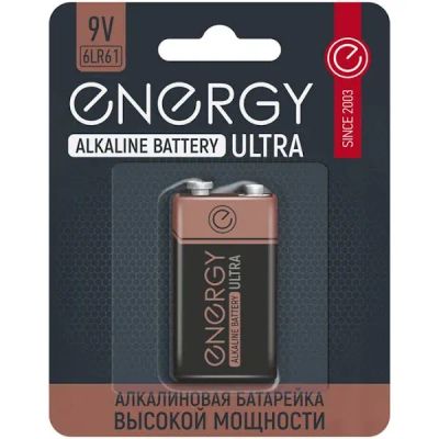 Лот: 24294225. Фото: 1. Батарейка Energy Ultra 6LF61 9V... Батарейки, аккумуляторы, элементы питания