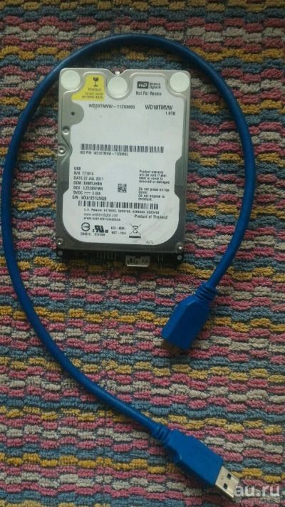 Лот: 10791993. Фото: 1. Жёсткий диск WD10TMVW 1.0TB. Жёсткие диски (HDD)