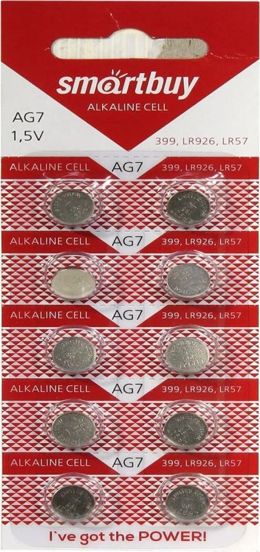 Лот: 22151193. Фото: 1. Элем.пит.SMARTBUY AG7. Батарейки, аккумуляторы, элементы питания