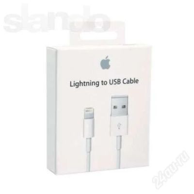 Лот: 2684238. Фото: 1. Кабель USB для iPhone 5 оригинал. Дата-кабели, переходники