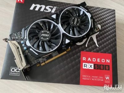 Лот: 18260413. Фото: 1. Видеокарта RX580 8Gb Armor. Видеокарты