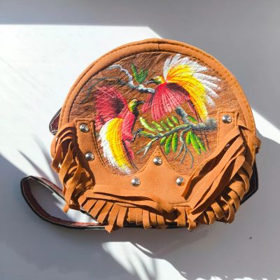 Лот: 25782991. Фото: 1. Лот №12. Сумка из коры и кожи... Одежда, текстиль