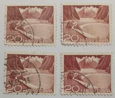Лот: 25310300. Фото: 1. Марки_Швейцария, 20Ct.- сентиме... Марки