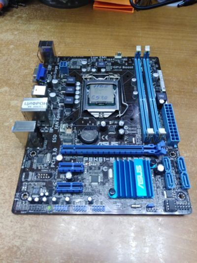 Лот: 25025021. Фото: 1. Материнска плата Asus P8H61-M... Материнские платы