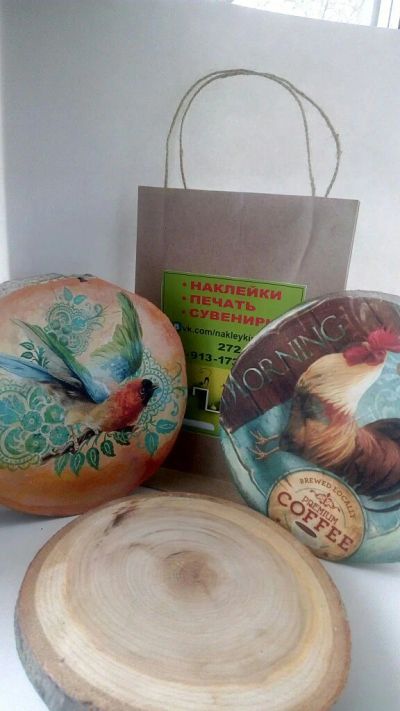 Лот: 8417984. Фото: 1. Подставка под горячее из натурального... Подарки на Новый год