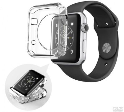 Лот: 14950522. Фото: 1. Чехол силиконовый для Apple Watch... Смарт-часы, фитнес-браслеты, аксессуары