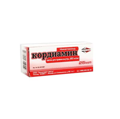 Лот: 24607919. Фото: 1. Кордиамин капли 25% 25мл. Лекарства