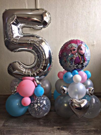 Лот: 16283763. Фото: 1. композиция из шаров холодное сердце... Воздушные шары