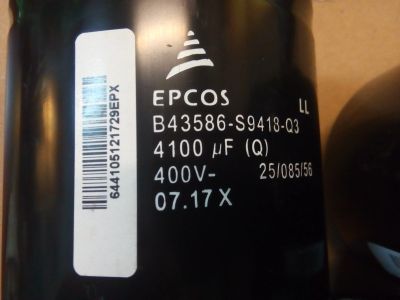 Лот: 17921363. Фото: 1. Конденсаторы Epcos 4100mF 400V. Конденсаторы