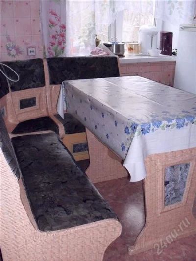 Лот: 2235291. Фото: 1. кухонный мягкий уголок + стол. Кухонные уголки