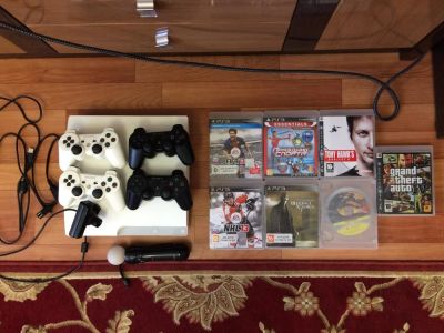 Лот: 9439577. Фото: 1. Play Station 3 , 4 джойстика... Игровые приставки, консоли