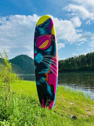 Лот: 24912277. Фото: 1. Надувная SUP доска KitCat SUP... Серфинг, кайтинг