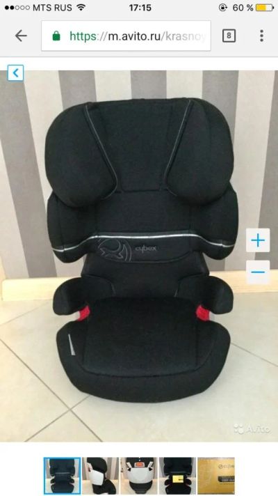Лот: 10331052. Фото: 1. Автокресло cybex solutions x 15-36кг. Детские автокресла