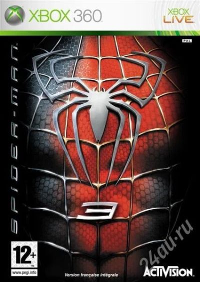 Лот: 259500. Фото: 1. Xbox 360 Spiderman 3. Игры для консолей