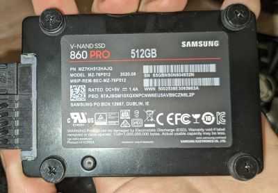 Лот: 19483376. Фото: 1. Samsung SSD 860 PRO 512 Gb. SSD-накопители