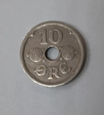 Лот: 19604928. Фото: 1. Монета Дания 10 эре 1925г. Европа