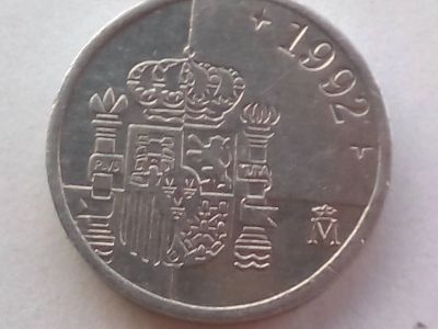 Лот: 16513426. Фото: 1. Монета Испании 1 песета, 1992. Европа