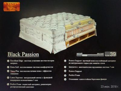 Лот: 11707686. Фото: 1. Матрас King koil Black Passion... Матрасы
